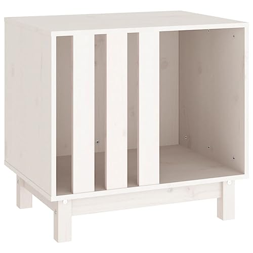vidaXL Hundehütte Weiß 60x45x57 cm Massivholz Kiefer Hundehaus Hundebett vidaXL Hundehütte Weiß 60x45x57 cm Massivholz Kiefer Hundehaus Hundebett von vidaXL
