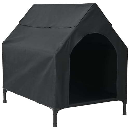 vidaXL Hundehütte aus schwarzem Oxford-Gewebe und Stahl vidaXL Hundehütte aus schwarzem Oxford-Gewebe und Stahl von vidaXL