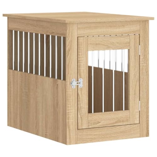 vidaXL Hundekäfig-Möbel mit Beistelltisch-Funktionalität – Sonoma Eiche, Holzwerkstoff und Stahl, geeignet für Hunde bis zu 45 kg vidaXL Hundekäfig-Möbel mit Beistelltisch-Funktionalität – Sonoma Eiche, Holzwerkstoff und Stahl, geeignet für Hunde bis zu 45 kg von vidaXL