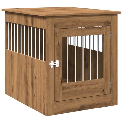 vidaXL Hundekäfig im Möbelstil Artisan-Eiche 64,5x80x71 cm, Hundebox Möbel-Stil, Hundehaus Möbel Look, Hundehütte, Hundebox Möbel Look, Hundebox vidaXL Hundekäfig im Möbelstil Artisan-Eiche 64,5x80x71 cm, Hundebox Möbel-Stil, Hundehaus Möbel Look, Hundehütte, Hundebox Möbel Look, Hundebox von vidaXL