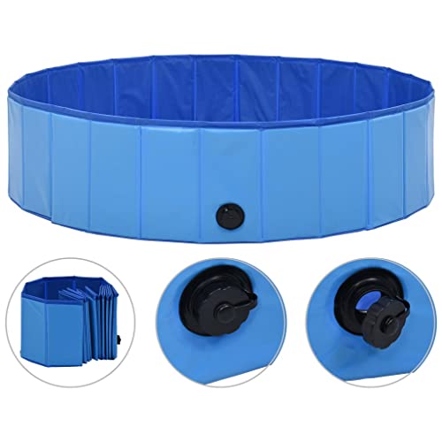 vidaXL Hundepool Faltbar Blau 120x30cm PVC Schwimmbecken Hundebad Wasserbecken vidaXL Hundepool Faltbar Blau 120x30cm PVC Schwimmbecken Hundebad Wasserbecken von vidaXL