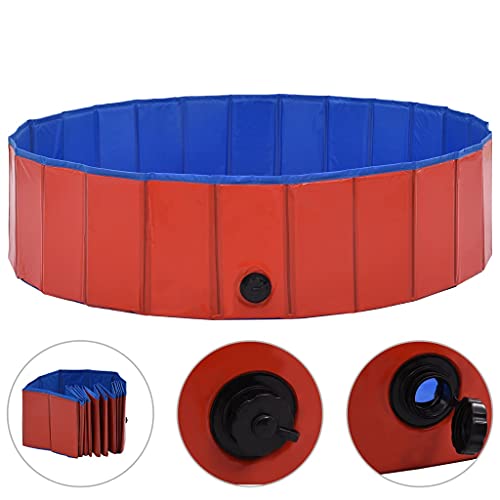 vidaXL Hundepool Faltbar Rot 120x30cm PVC Schwimmbecken Hundebad Wasserbecken vidaXL Hundepool Faltbar Rot 120x30cm PVC Schwimmbecken Hundebad Wasserbecken von vidaXL