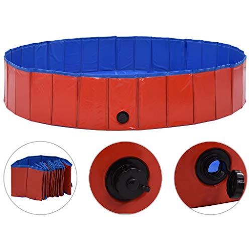 vidaXL Hundepool Faltbar Rot 160x30cm PVC Schwimmbecken Hundebad Wasserbecken vidaXL Hundepool Faltbar Rot 160x30cm PVC Schwimmbecken Hundebad Wasserbecken von vidaXL