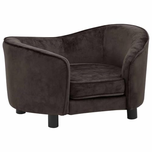 vidaXL Hundesofa Braun 69x49x40cm Plüsch Hundecouch Hundebett Haustiersofa vidaXL Hundesofa Braun 69x49x40cm Plüsch Hundecouch Hundebett Haustiersofa von vidaXL