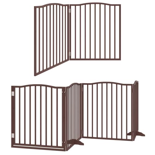 vidaXL Hundetor mit Tür Faltbar Absperrgitter Hunde Schutzgitter Pappelholz vidaXL Hundetor mit Tür Faltbar Absperrgitter Hunde Schutzgitter Pappelholz von vidaXL