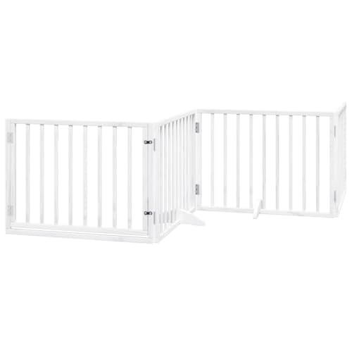 vidaXL Hundetor mit Tür Absperrgitter Hunde Schutzgitter Faltbar Pappelholz vidaXL Hundetor mit Tür Absperrgitter Hunde Schutzgitter Faltbar Pappelholz von vidaXL