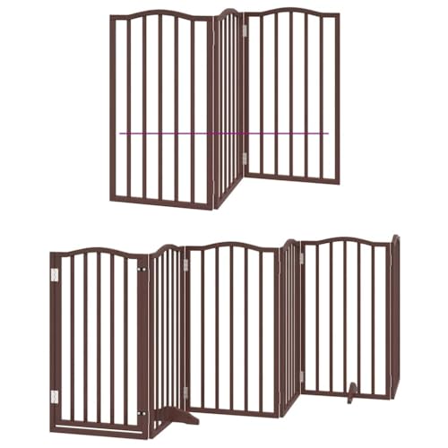 vidaXL Hundetor mit Tür Faltbar Absperrgitter Hunde Schutzgitter Pappelholz vidaXL Hundetor mit Tür Faltbar Absperrgitter Hunde Schutzgitter Pappelholz von vidaXL