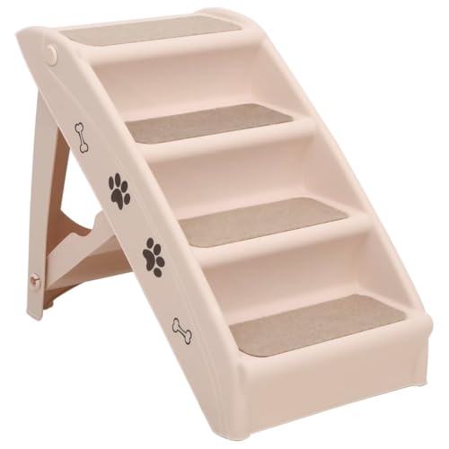 vidaXL Hundetreppe Klappbar Creme Haustiertreppe Katzentreppe Einstiegshilfe vidaXL Hundetreppe Klappbar Creme Haustiertreppe Katzentreppe Einstiegshilfe von vidaXL