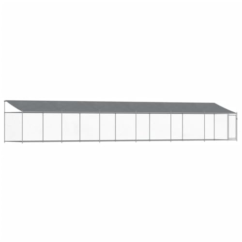 vidaXL Hundezwinger mit Dach und Tür Grau 12x2x2 m Verzinkter Stahl vidaXL Hundezwinger mit Dach und Tür Grau 12x2x2 m Verzinkter Stahl von vidaXL