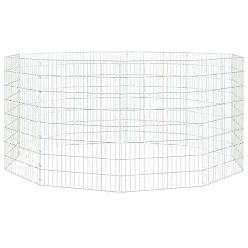 vidaXL Kaninchenkäfig 10 Paneele 54x80 cm Verzinktes Eisen Haustierkäfig Stall vidaXL Kaninchenkäfig 10 Paneele 54x80 cm Verzinktes Eisen Haustierkäfig Stall von vidaXL