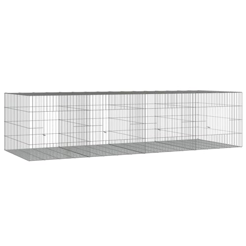 vidaXL Kaninchenkäfig 4 Paneele 217x79x54 cm Verzinktes Eisen Haustierkäfig vidaXL Kaninchenkäfig 4 Paneele 217x79x54 cm Verzinktes Eisen Haustierkäfig von vidaXL