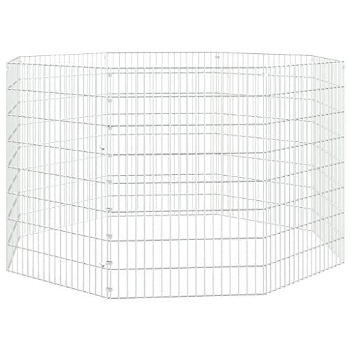 vidaXL Kaninchenkäfig 8 Paneele 54x80 cm Verzinktes Eisen Haustierkäfig Stall vidaXL Kaninchenkäfig 8 Paneele 54x80 cm Verzinktes Eisen Haustierkäfig Stall von vidaXL