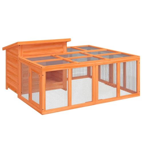 vidaXL Kaninchenstall Kaninchenställe Outdoor Kaninchenstall von vidaXL