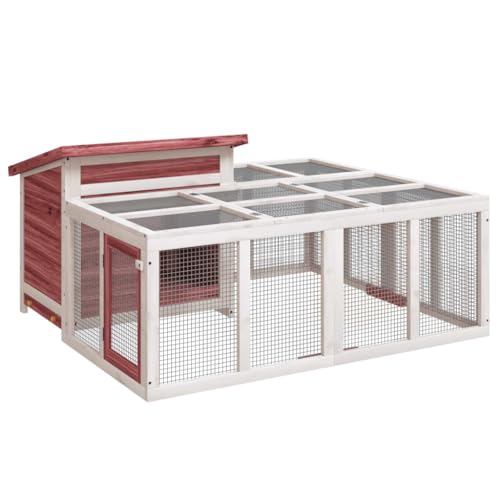 vidaXL Kaninchenstall Kaninchenställe Outdoor Kaninchenstall von vidaXL