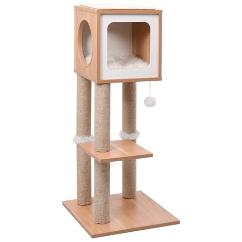 vidaXL Katzen Kratzbaum Sisal-Kratzmatte 90cm Katzenbaum Kletterbaum Spielbaum vidaXL Katzen Kratzbaum Sisal-Kratzmatte 90cm Katzenbaum Kletterbaum Spielbaum von vidaXL