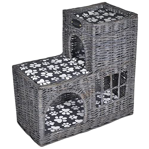 vidaXL Katzenhöhle Katzenbett Weide Korb Kratzbaum Katzenhaus Katzenturm +Kissen vidaXL Katzenhöhle Katzenbett Weide Korb Kratzbaum Katzenhaus Katzenturm +Kissen von vidaXL