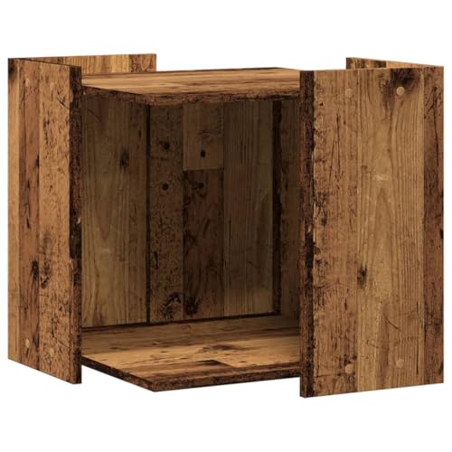 vidaXL Katzenklo Schrank, Katzenschrank Katzentoilette, Beistelltisch Katzenhaus, Katzenmöbel Verstecktes Design, Altholz-Optik Holzwerkstoff vidaXL Katzenklo Schrank, Katzenschrank Katzentoilette, Beistelltisch Katzenhaus, Katzenmöbel Verstecktes Design, Altholz-Optik Holzwerkstoff von vidaXL