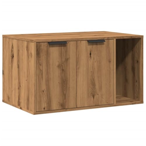 vidaXL Katzenklo Schrank, Katzenschrank Katzentoilette, Beistelltisch Katzenhaus, Katzenmöbel Verstecktes Design, Artisan-Eiche Holzwerkstoff vidaXL Katzenklo Schrank, Katzenschrank Katzentoilette, Beistelltisch Katzenhaus, Katzenmöbel Verstecktes Design, Artisan-Eiche Holzwerkstoff von vidaXL