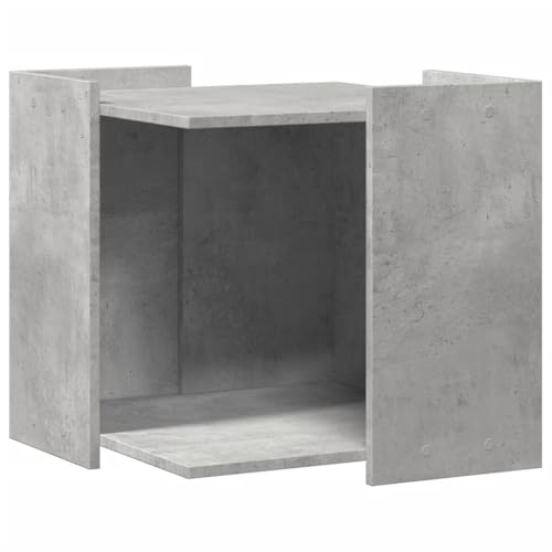 vidaXL Katzenklo Schrank, Katzenschrank Katzentoilette, Beistelltisch Katzenhaus, Katzenmöbel Verstecktes Design, Betongrau Holzwerkstoff vidaXL Katzenklo Schrank, Katzenschrank Katzentoilette, Beistelltisch Katzenhaus, Katzenmöbel Verstecktes Design, Betongrau Holzwerkstoff von vidaXL