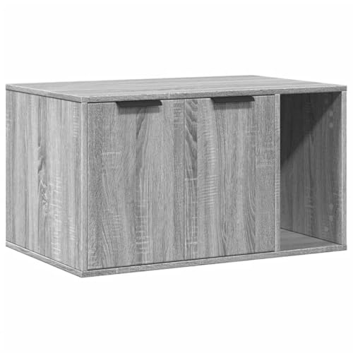 vidaXL Katzenklo Schrank, Katzenschrank Katzentoilette, Beistelltisch Katzenhaus, Katzenmöbel Verstecktes Design, Grau Sonoma Holzwerkstoff vidaXL Katzenklo Schrank, Katzenschrank Katzentoilette, Beistelltisch Katzenhaus, Katzenmöbel Verstecktes Design, Grau Sonoma Holzwerkstoff von vidaXL