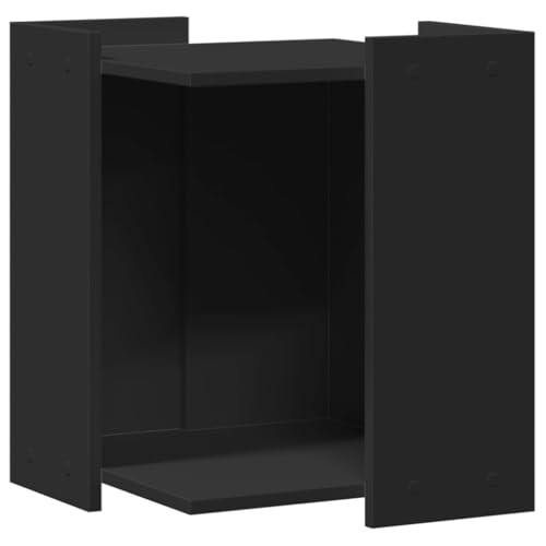 vidaXL Katzenklo Schrank, Katzenschrank Katzentoilette, Beistelltisch Katzenhaus, Katzenmöbel Verstecktes Design, Schwarz Holzwerkstoff vidaXL Katzenklo Schrank, Katzenschrank Katzentoilette, Beistelltisch Katzenhaus, Katzenmöbel Verstecktes Design, Schwarz Holzwerkstoff von vidaXL