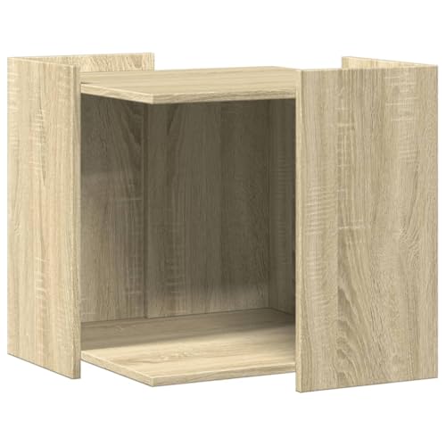 vidaXL Katzenklo Schrank, Katzenschrank Katzentoilette, Beistelltisch Katzenhaus, Katzenmöbel Verstecktes Design, Sonoma Eiche Holzwerkstoff vidaXL Katzenklo Schrank, Katzenschrank Katzentoilette, Beistelltisch Katzenhaus, Katzenmöbel Verstecktes Design, Sonoma Eiche Holzwerkstoff von vidaXL