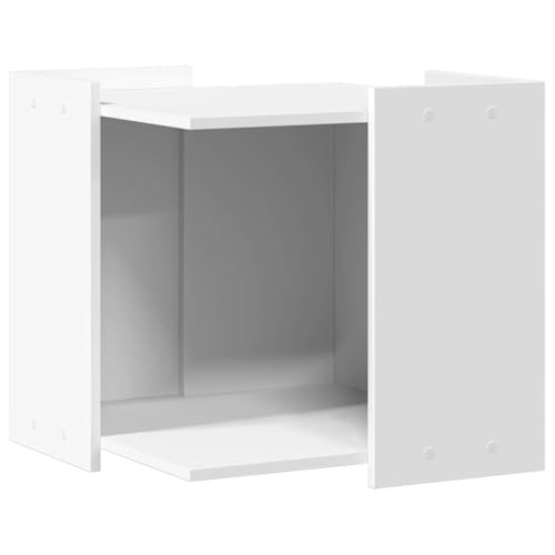 vidaXL Katzenklo Schrank, Katzenschrank Katzentoilette, Beistelltisch Katzenhaus, Katzenmöbel Verstecktes Design, Weiß Holzwerkstoff vidaXL Katzenklo Schrank, Katzenschrank Katzentoilette, Beistelltisch Katzenhaus, Katzenmöbel Verstecktes Design, Weiß Holzwerkstoff von vidaXL