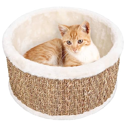 vidaXL Katzenkorb Rund 36cm Seegras Katzenbett Hundebett Schlafplatz Katzen vidaXL Katzenkorb Rund 36cm Seegras Katzenbett Hundebett Schlafplatz Katzen von vidaXL