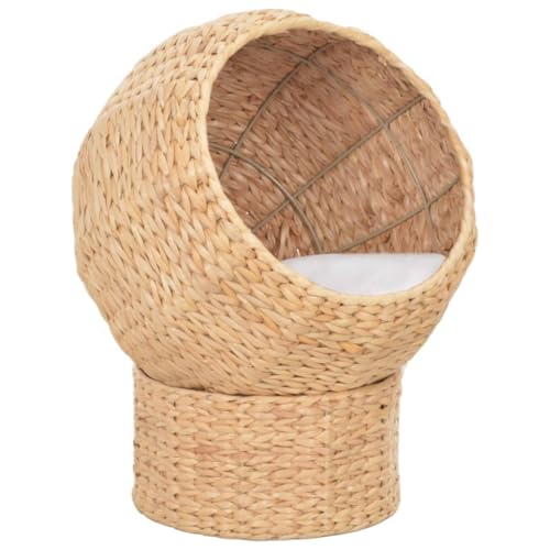 vidaXL Katzenkorb mit Abnehmbarem Kissen Katzen Schlafplatz Katzenturm Katzenhöhle Katzenhaus Katzenmöbel Seegras 45cm Natur Handgefertig vidaXL Katzenkorb mit Abnehmbarem Kissen Katzen Schlafplatz Katzenturm Katzenhöhle Katzenhaus Katzenmöbel Seegras 45cm Natur Handgefertig von vidaXL