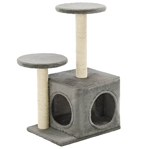 vidaXL Katzenkratzbaum Sisal 60cm Grau Kratzbaum Katzenbaum Kletterbaum Katze von vidaXL