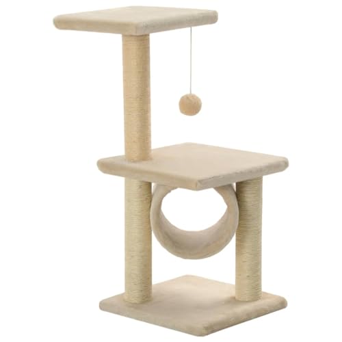 vidaXL Katzenkratzbaum Sisal 65cm Beige Kratzbaum Katzenbaum Kletterbaum vidaXL Katzenkratzbaum Sisal 65cm Beige Kratzbaum Katzenbaum Kletterbaum von vidaXL