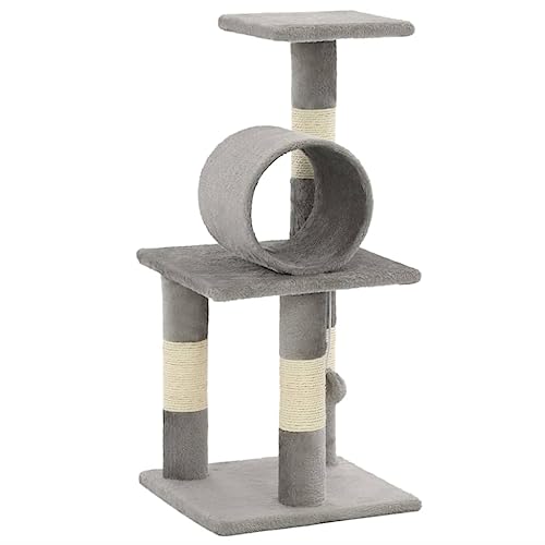 vidaXL Katzenkratzbaum mit Sisal 65cm Grau Kratzbaum Katzenbaum Kletterbaum vidaXL Katzenkratzbaum mit Sisal 65cm Grau Kratzbaum Katzenbaum Kletterbaum von vidaXL