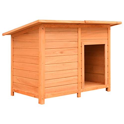 vidaXL Kiefer Tannenholz Massiv Hundehütte Hundehaus Hundehöhle Hunde Hütte von vidaXL