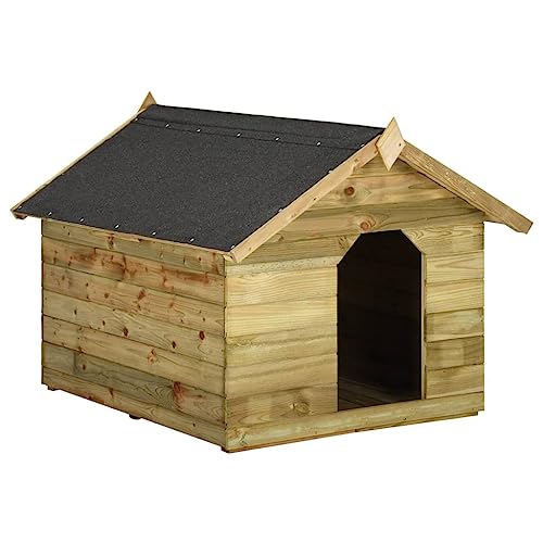 vidaXL Kiefernholz Imprägniert Hundehütte Dach Hundehaus Hunde Hütte Tierhaus vidaXL Kiefernholz Imprägniert Hundehütte Dach Hundehaus Hunde Hütte Tierhaus von vidaXL