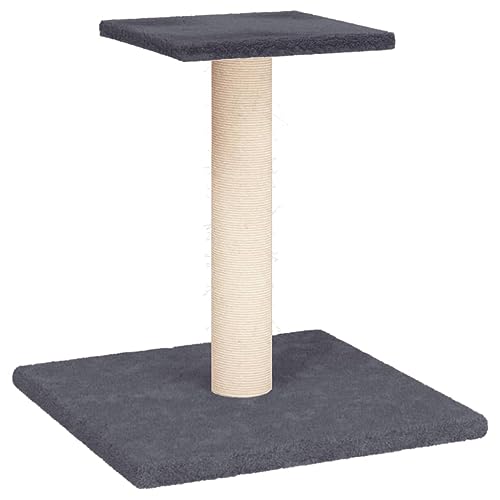 vidaXL Kratzbaum, Katzenbaum mit Plattform Sisal Kratzsäule, Katzenkratzbaum Kletterbaum mit weichem Plüsch, Kletterturm Katzenmöbel, Dunkelgrau vidaXL Kratzbaum, Katzenbaum mit Plattform Sisal Kratzsäule, Katzenkratzbaum Kletterbaum mit weichem Plüsch, Kletterturm Katzenmöbel, Dunkelgrau von vidaXL