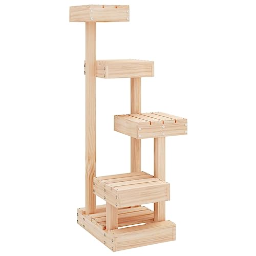 vidaXL Kratzbaum, Katzenkratzbaum mit viel Platz zum Klettern, Katzenturm mit Holzrahmen, Katzenmöbel Kratzturm, Massivholz Kiefer vidaXL Kratzbaum, Katzenkratzbaum mit viel Platz zum Klettern, Katzenturm mit Holzrahmen, Katzenmöbel Kratzturm, Massivholz Kiefer von vidaXL