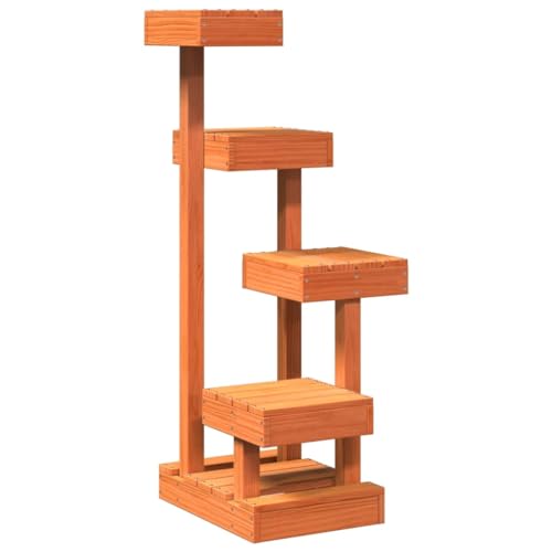 vidaXL Kratzbaum, Kletterbaum mit Katzenturm, Katzenkratzbaum mit Holzrahmen, Katzenbaum Spielbaum Katzen, Wachsbraun Massivholz Kiefer vidaXL Kratzbaum, Kletterbaum mit Katzenturm, Katzenkratzbaum mit Holzrahmen, Katzenbaum Spielbaum Katzen, Wachsbraun Massivholz Kiefer von vidaXL
