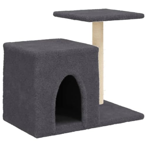 vidaXL Kratzbaum, Katzenbaum mit Sisal Kratzsäulen, Katzenkratzbaum mit weicher Plüsch, Katzenspielturm Katzenturm Katzenmöbel, Dunkelgrau vidaXL Kratzbaum, Katzenbaum mit Sisal Kratzsäulen, Katzenkratzbaum mit weicher Plüsch, Katzenspielturm Katzenturm Katzenmöbel, Dunkelgrau von vidaXL