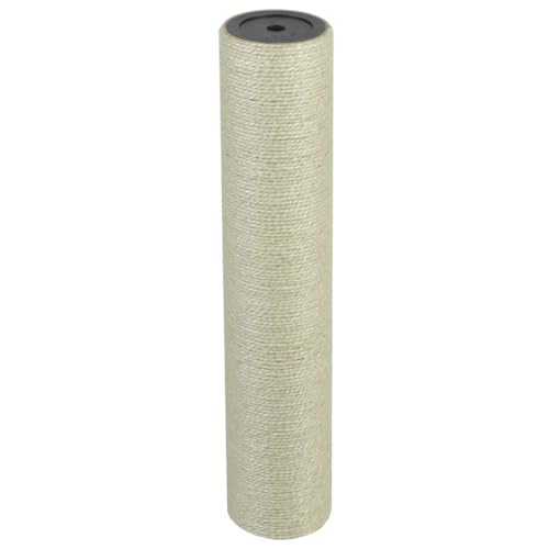 vidaXL Kratzsäule 8x40cm 10mm Beige Sisalstamm Kratzstamm Katzen Kratzbaum von vidaXL