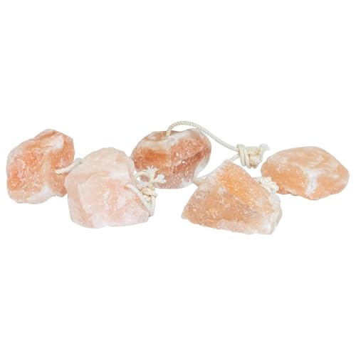 vidaXL Natürliches Orange Salzstein-Pack | 100 Rauhe Transluzente Steine Für Wellness & Deko Vielseitige Verwendung Aromatherapie Handwerk Unisex Erwachsene Dekorative Textur Kochen von vidaXL