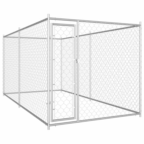 vidaXL Outdoor Hundezwinger 382x192x185 cm Hundehaus Hundehütte Hundekäfig von vidaXL