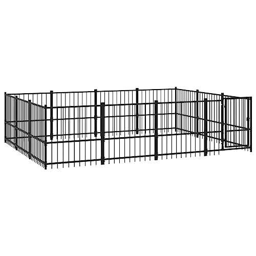 vidaXL Outdoor Hundezwinger Stahl 11,58m² Hundehütte Hundekäfig Hundehaus vidaXL Outdoor Hundezwinger Stahl 11,58m² Hundehütte Hundekäfig Hundehaus von vidaXL