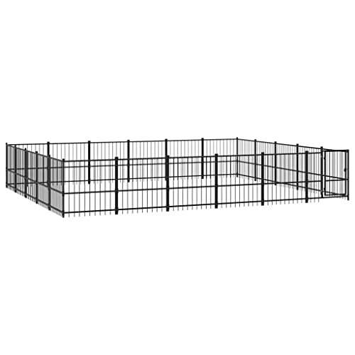 vidaXL Outdoor Hundezwinger Stahl 28,23m² Hundehütte Hundekäfig Hundehaus vidaXL Outdoor Hundezwinger Stahl 28,23m² Hundehütte Hundekäfig Hundehaus von vidaXL