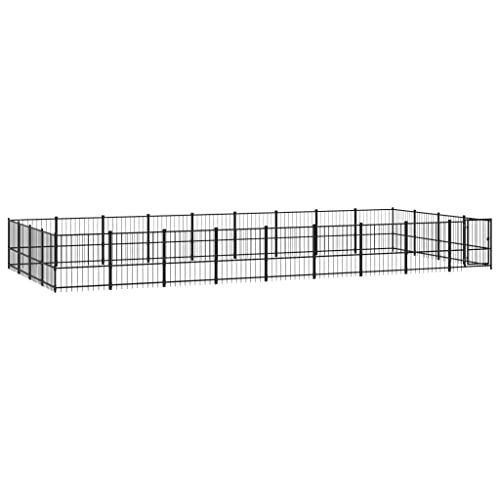 vidaXL Outdoor Hundezwinger Stahl 33,87m² Hundehütte Hundekäfig Hundehaus vidaXL Outdoor Hundezwinger Stahl 33,87m² Hundehütte Hundekäfig Hundehaus von vidaXL