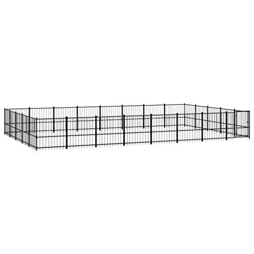vidaXL Outdoor Hundezwinger Stahl 37,64m² Hundehütte Hundekäfig Hundehaus vidaXL Outdoor Hundezwinger Stahl 37,64m² Hundehütte Hundekäfig Hundehaus von vidaXL