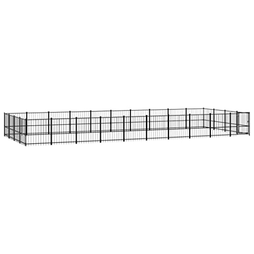vidaXL Outdoor Hundezwinger Stahl 37,64m² Hundehütte Hundekäfig Hundehaus vidaXL Outdoor Hundezwinger Stahl 37,64m² Hundehütte Hundekäfig Hundehaus von vidaXL