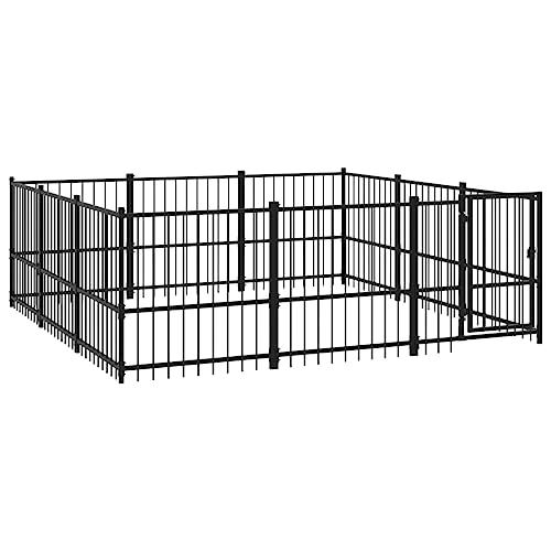 vidaXL Outdoor Hundezwinger Stahl 8,47m² Hundehütte Hundekäfig Hundehaus vidaXL Outdoor Hundezwinger Stahl 8,47m² Hundehütte Hundekäfig Hundehaus von vidaXL