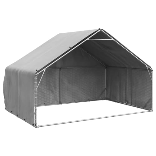 vidaXL Outdoor-Hundezwinger mit Abdeckung 3x2x1,9 m Verzinkter Stahl, Outdoor-Haustierkäfig, großer Hundekäfig, Hundezwinger, Outdoor-Hundehütte vidaXL Outdoor-Hundezwinger mit Abdeckung 3x2x1,9 m Verzinkter Stahl, Outdoor-Haustierkäfig, großer Hundekäfig, Hundezwinger, Outdoor-Hundehütte von vidaXL