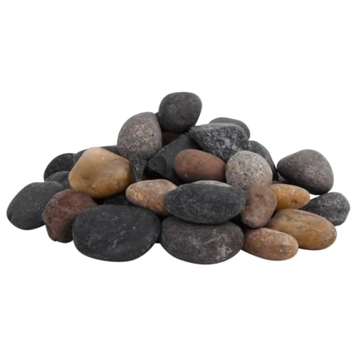 vidaXL Polierte Kiesel, Kieselsteine mit guter Drainage, Flusskiesel Zierkies für Aquarium Garten Dekoration, Dekosteine Gartenkies Glanzkies, Mehrfarbig 25 kg 5-8cm vidaXL Polierte Kiesel, Kieselsteine mit guter Drainage, Flusskiesel Zierkies für Aquarium Garten Dekoration, Dekosteine Gartenkies Glanzkies, Mehrfarbig 25 kg 5-8cm von vidaXL