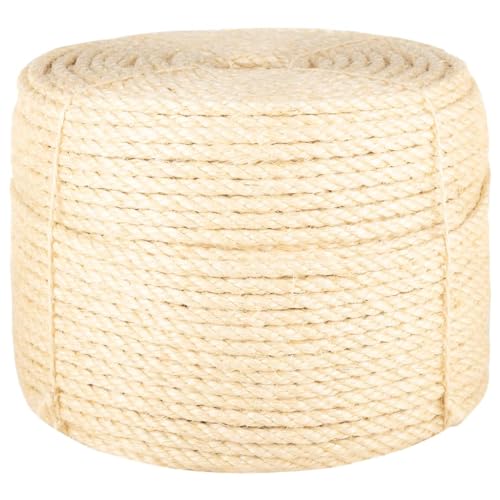 vidaXL Seil, Sisalseil mit hoher Reiß- und Abriebfestigkeit, Hanfseil Schnur für Kratzmöbel Garten, Tauseil Gartenseil Dekoseil, 10 mm 25 m 100% Sisal vidaXL Seil, Sisalseil mit hoher Reiß- und Abriebfestigkeit, Hanfseil Schnur für Kratzmöbel Garten, Tauseil Gartenseil Dekoseil, 10 mm 25 m 100% Sisal von vidaXL